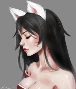 Ahri by Kackac11 HD Wallpaper Background Fan Art Artwork League of Legends lol
