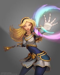 Lux by supergloominess HD Wallpaper Fan Art Artwork League of Legends lol