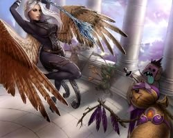 Aether Wing Kayle by Enchantress-LeLe HD Wallpaper Fan Art Artwork League of Legends lol