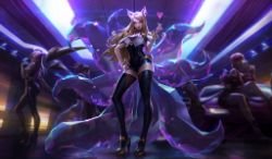 KDA Ahri Splash Art HD Wallpaper Background Official Art Artwork League of Legends lol