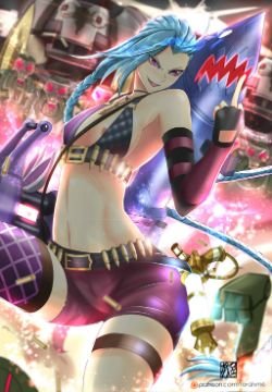 Jinx by TorahimeMax HD Wallpaper Fan Art Artwork League of Legends lol