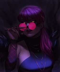 K/DA Evelynn by tamarussia HD Wallpaper Background Fan Art Artwork League of Legends lol