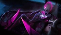 Evelynn Rework by 불타는연필심 (2) HD Wallpaper Background Fan Art Artwork League of Legends lol
