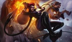 Safecracker Evelynn Splash Art HD 4k Wallpaper Background Official Art Artwork League of Legends lol