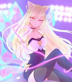 K/DA Ahri by Celeste Whitekettle HD Wallpaper Background Fan Art Artwork League of Legends lol