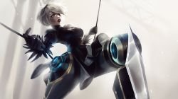 Camille v2 by emametlo HD Wallpaper Fan Art Artwork League of Legends lol