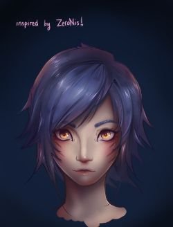 Ahri Portrait by Kriselle (5) League of Legends Artwork Wallpaper lol