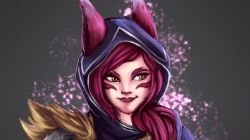 Xayah (Close Up) by Strauss95 HD Wallpaper Fan Art Artwork League of Legends lol (2)