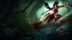 Classic Nidalee Splash Art 4k HD Wallpaper Official Artwork League of Legends lol