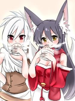 Ahri & Riven by mint彡 HD Wallpaper Background Fan Art Artwork League of Legends lol