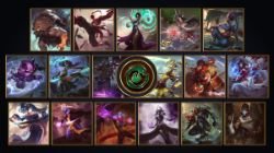 Udyr, Lee Sin, Karma, Irelia, Yasuo, Kennen, Akali, Shen, Master Yi, Wukong, Ahri, Sona, Soraka, Varus, Syndra, Zed & Jhin by TheLadyClockWork HD Wallpaper lol