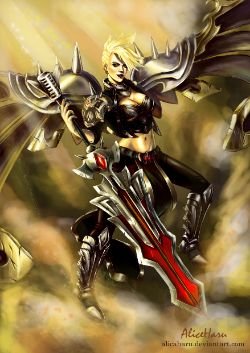 Pentakill Kayle by AlicaHaru HD Wallpaper Background Fan Art Artwork League of Legends lol