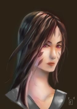 Kai'Sa Portrait by Rieyden-Akaneko HD Wallpaper Background Fan Art Artwork League of Legends lol
