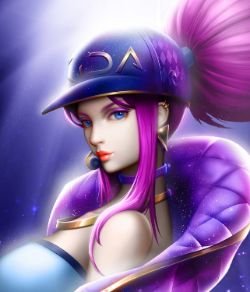 K/DA Akali by 消失的卷毛君 HD Wallpaper Background Fan Art Artwork League of Legends lol