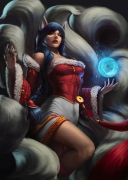 Ahri by Zamberz HD Wallpaper Background Fan Art Artwork League of Legends lol