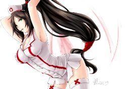 Nurse Akali by 莓々 League of Legends Artwork Wallpaper lol
