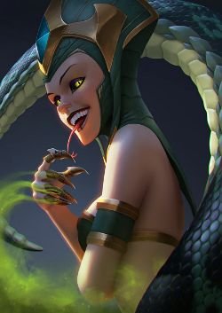 Cassiopeia by raf107 HD Wallpaper Fan Art Artwork League of Legends lol