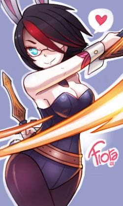 Battle Bunny Fiora by LataeDelan HD Wallpaper Fan Art Artwork League of Legends lol
