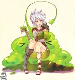 Riven & Zac by 5-ish (2) HD Wallpaper Fan Art Artwork League of Legends lol