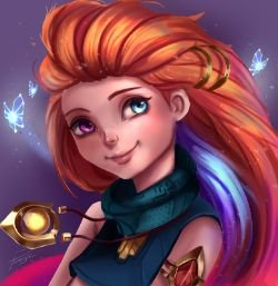 Zoe by Pomelyne HD Wallpaper Background Fan Art Artwork League of Legends lol