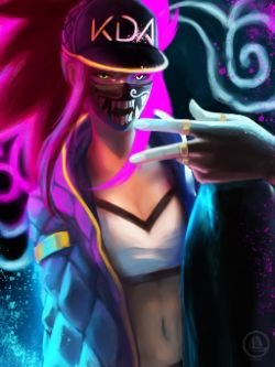 K/DA Akali by xiaofanchuanart HD Wallpaper Background Fan Art Artwork League of Legends lol