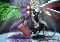 Female Mecha Kha'Zix & Kha'Zix by TorahimeMax (2) Gender Swap Bend HD 4k Wallpaper Fan Art Artwork League of Legends lol