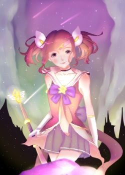 Star Guardian Lux by 星宿 HD Wallpaper Background Fan Art Artwork League of Legends lol