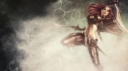 Katarina by iamsointense HD Wallpaper Fan Art Artwork League of Legends lol