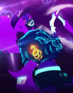K/DA Akali by Flexith HD Wallpaper Background Fan Art Artwork League of Legends lol