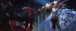 God-King Garen VS Darius by hamydinh HD Wallpaper Background Fan Art Artwork League of Legends lol