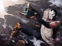 Jhin by UKIori HD Wallpaper Background Fan Art Artwork League of Legends lol