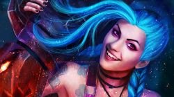 Jinx Portrait by MagicnaAnavi HD Wallpaper Fan Art Artwork League of Legends lol