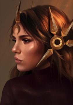 Leona Portrait by Haeaswen HD Wallpaper Fan Art Artwork League of Legends lol