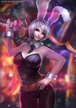 Battle Bunny Riven by CGlas HD Wallpaper Fan Art Artwork League of Legends lol