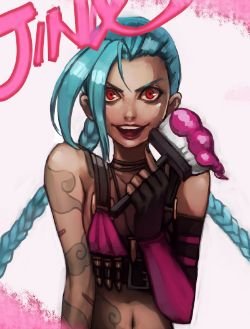Jinx by 兔伯 HD Wallpaper Fan Art Artwork League of Legends lol