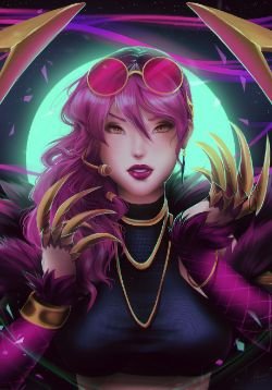 K/DA Evelynn by Chloe Forrest HD Wallpaper Background Fan Art Artwork League of Legends lol