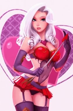 Heartseeker Ashe (Sexy) by Raichiyo33 HD Wallpaper Fan Art Artwork League of Legends lol