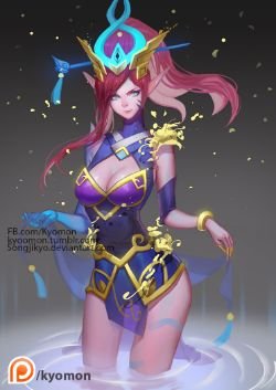 Lunar Wraith Caitlyn by kyomon HD Wallpaper Background Fan Art Artwork League of Legends lol