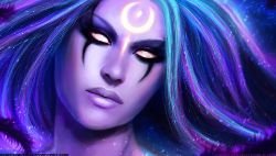 Dark Valkyrie Diana Portrait by MagicnaAnavi HD Wallpaper Fan Art Artwork League of Legends lol