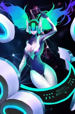 DJ Sona Kinetic by Shadow HD Wallpaper Fan Art Artwork League of Legends lol