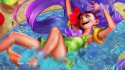 Pool Party Zoe (Concept) by wandakun HD Wallpaper Background Fan Art Artwork League of Legends lol