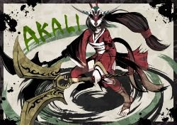 Blood Moon Akali by おいなりさん League of Legends Artwork Wallpaper lol