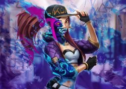 K/DA Akali by Gustavo Torqueto HD Wallpaper Background Fan Art Artwork League of Legends lol