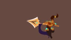 Xin Zhao Minimalistic by Katakire HD Wallpaper Fan Art Artwork League of Legends lol