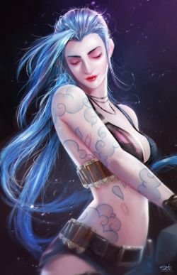 Jinx by Razaras HD Wallpaper Background Fan Art Artwork League of Legends lol