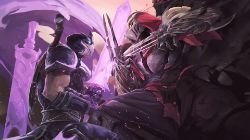 Zed Vs Shen by wacalac HD Wallpaper Background Fan Art Artwork League of Legends lol