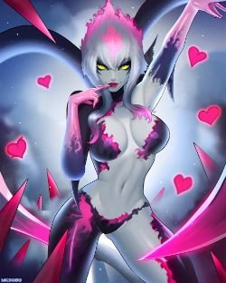 Sexy Evelynn Rework by McDobo HD Wallpaper Background Fan Art Artwork League of Legends lol