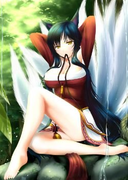 Ahri by Makxma League of Legends Fan Art Artwork Wallpaper lol
