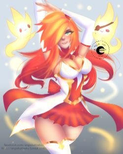 Star Guardian Miss Fortune by AngieKatNekoOfficial HD Wallpaper Background Fan Art Artwork League of Legends lol