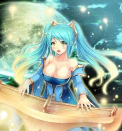 Sona by ソラ HD Wallpaper Fan Art Artwork League of Legends lol